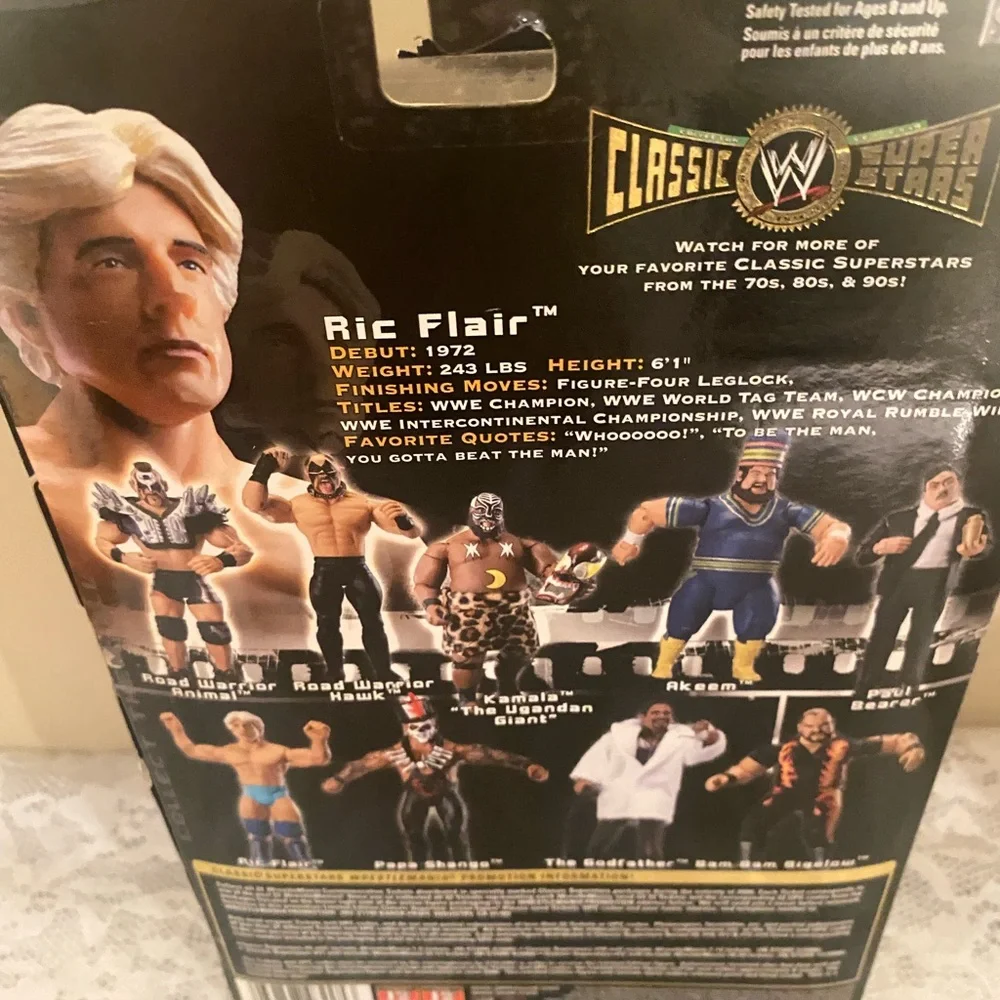 WWE Classic Superstars Ric Flair New Jakks 2005 Series 9 Blue Robe - Picture 8 of 11